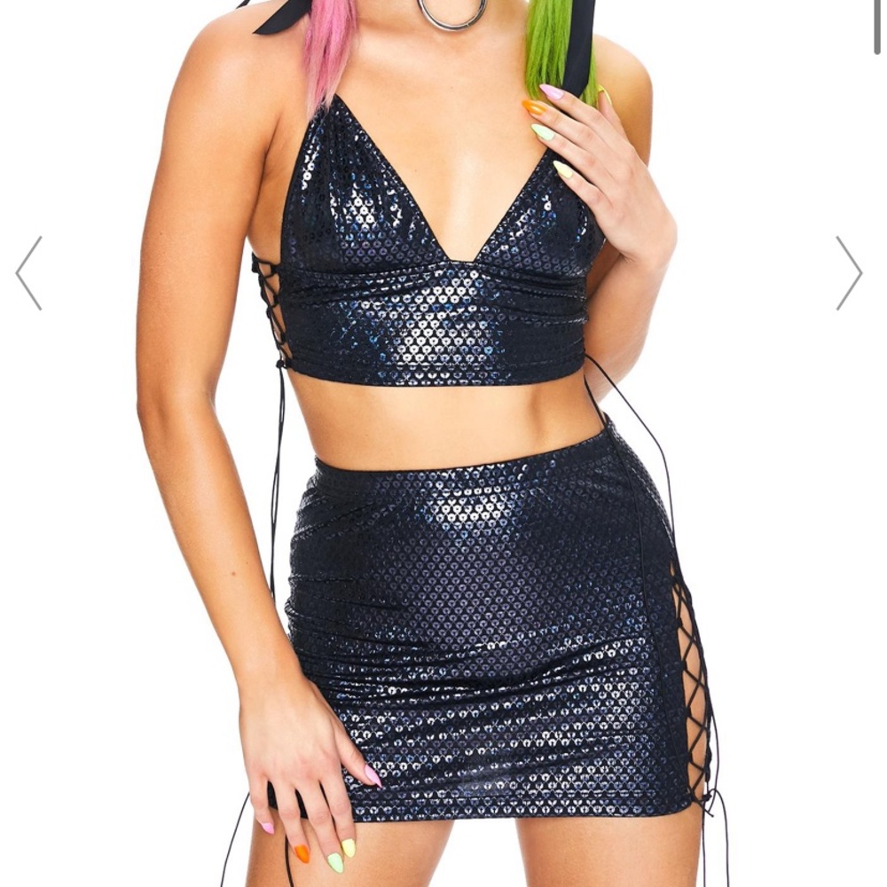 🔮WICKED WONDERLAND LACE UP SKIRT🔮